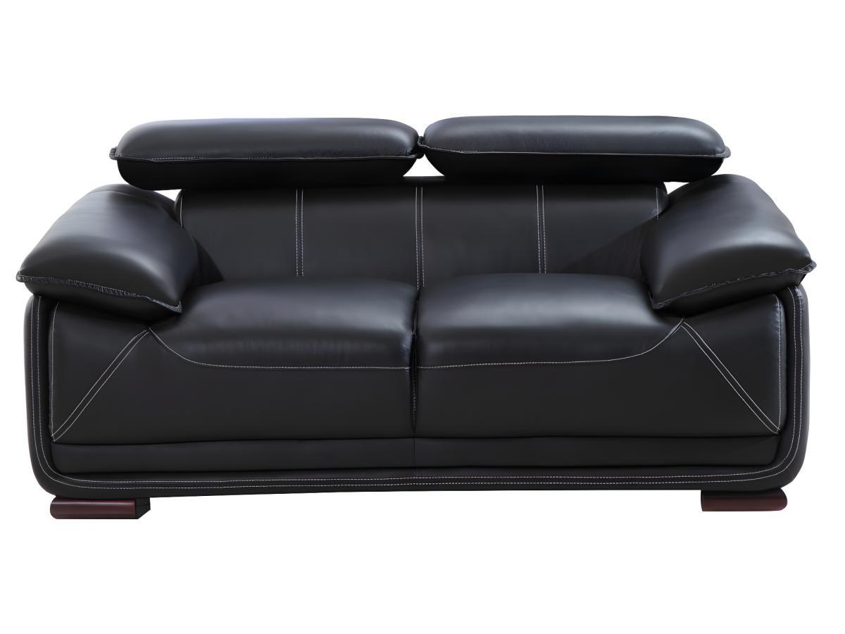 Vente-unique Ledersofa 2Sitzer MACELO  