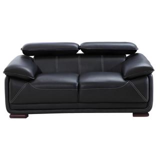 Vente-unique Ledersofa 2Sitzer MACELO  