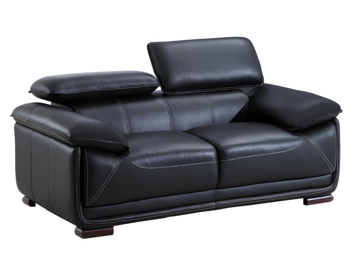 Vente-unique Ledersofa 2Sitzer MACELO  