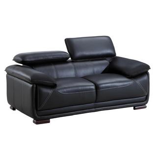 Vente-unique Ledersofa 2Sitzer MACELO  