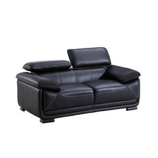 Vente-unique Ledersofa 2Sitzer MACELO  