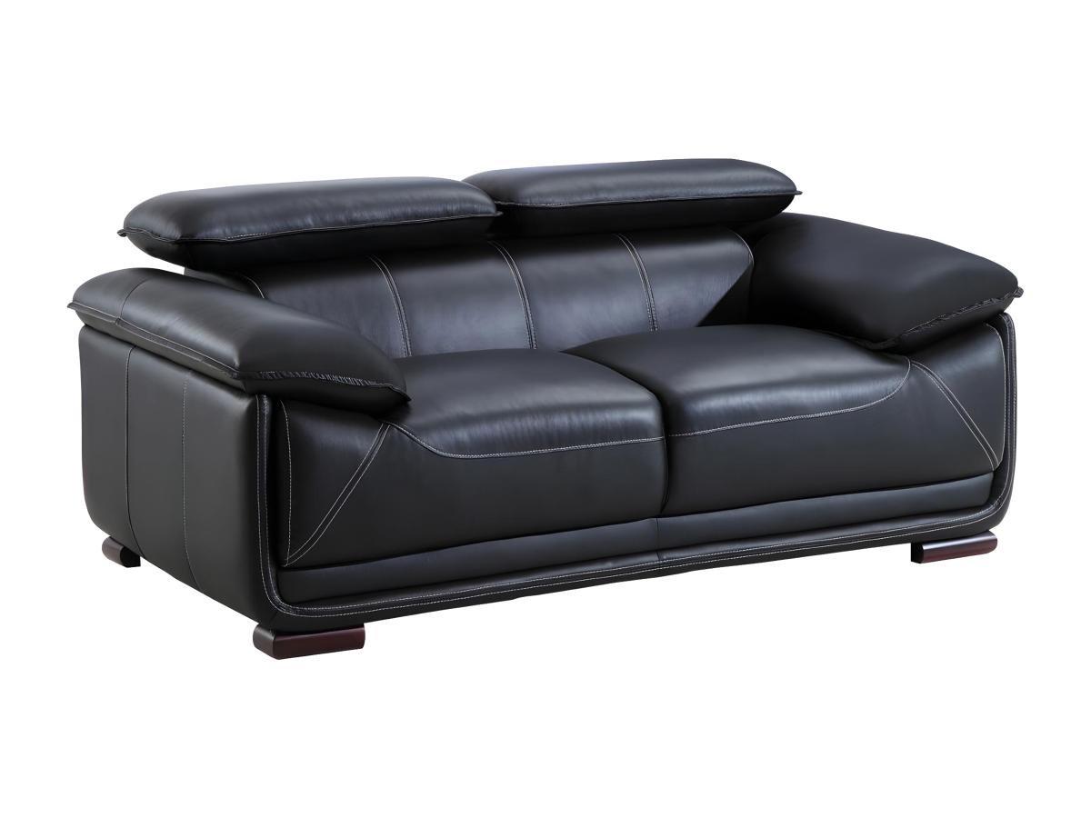 Vente-unique Ledersofa 2Sitzer MACELO  