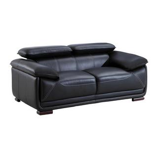 Vente-unique Ledersofa 2Sitzer MACELO  