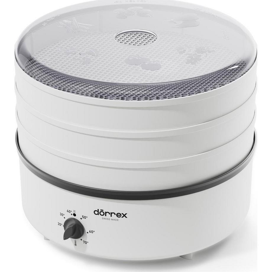 Stöckli Grauer Dörrex Dörrautomat 3 Kunststoffroste 230V, 33,5 cm ohne Timer - Stöckli  