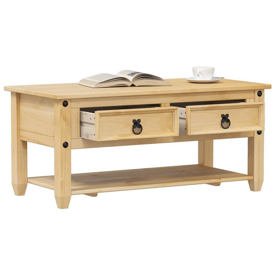 VidaXL Table basse bois de pin  