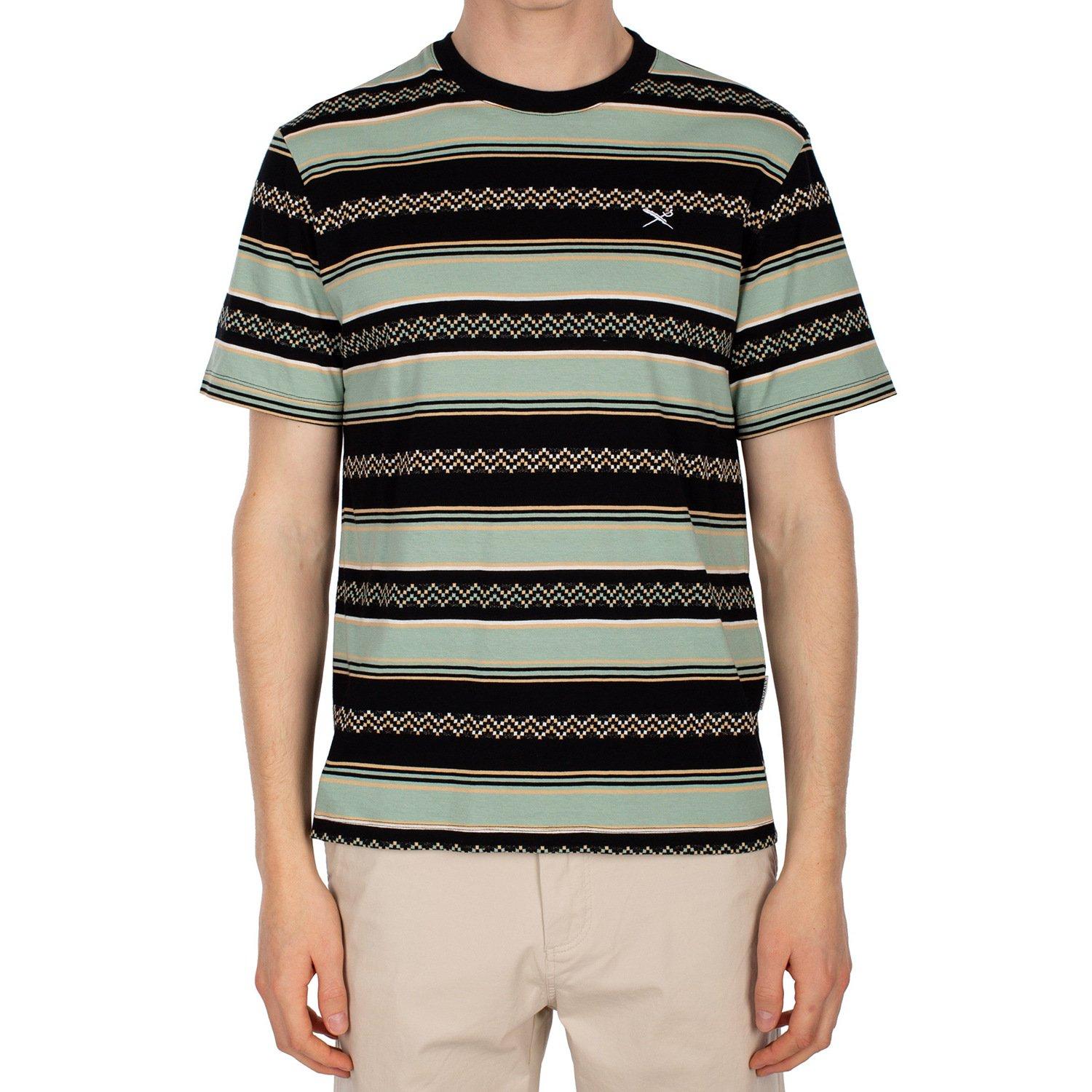 iriedaily Ziggyzack Gestreiftes Kurzarm T-Shirt  