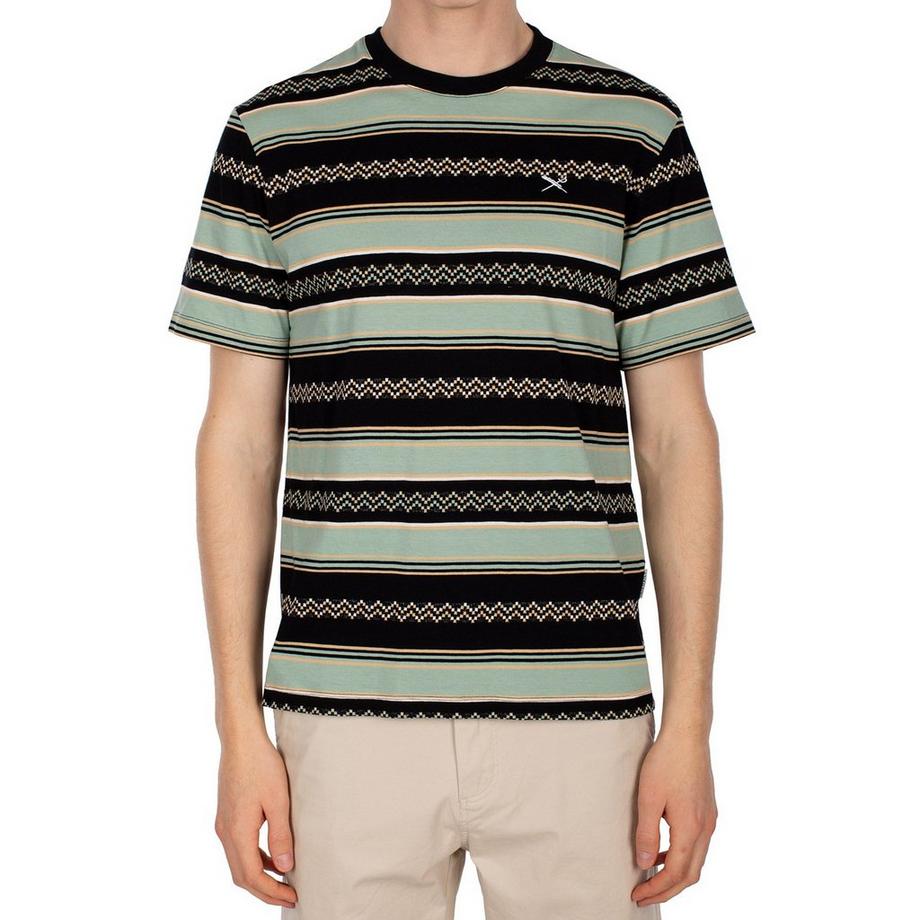 iriedaily Ziggyzack T-Shirt Rayé Manches Courtes  