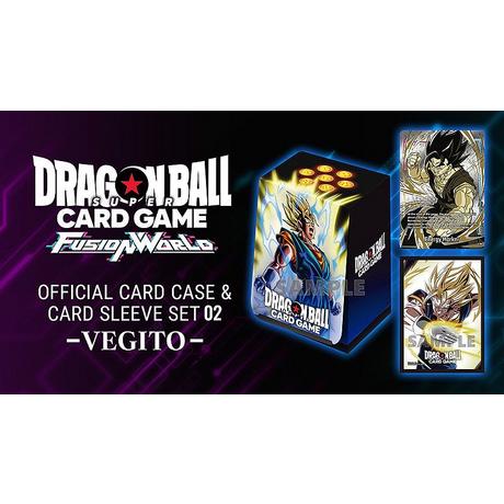 Bandai  Fusion World Offical Card Case and Sleeves Set 02 - Vegito  - Dragonball Super Card Game 