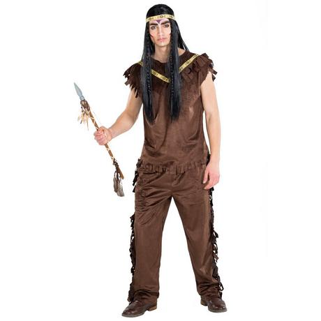 Tectake  Costume pour homme indien Cherokee 