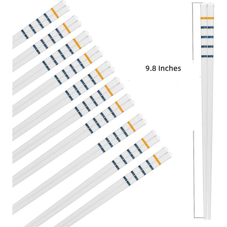 Northio Essstäbchen aus Porzellan - luxuriöses Design - 5 Paar  