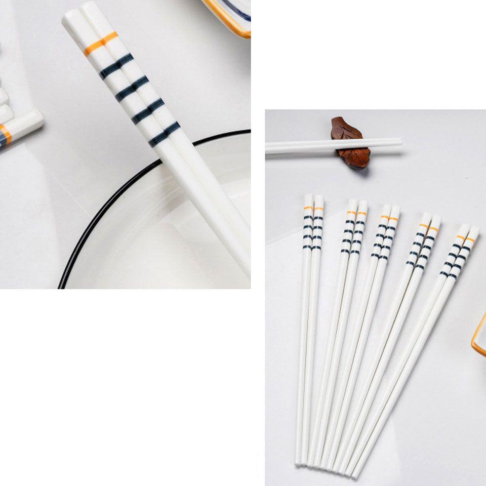 Northio Bacchette di porcellana - design lussuoso - 5 paia  