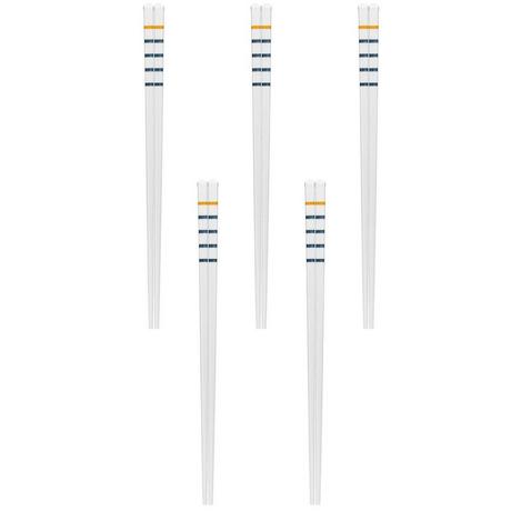 Northio Bacchette di porcellana - design lussuoso - 5 paia  