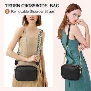 Only-bags.store Kleine Umhängetasche mit 2 abnehmbaren Riemen  