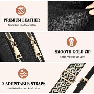 Only-bags.store Kleine Umhängetasche mit 2 abnehmbaren Riemen  