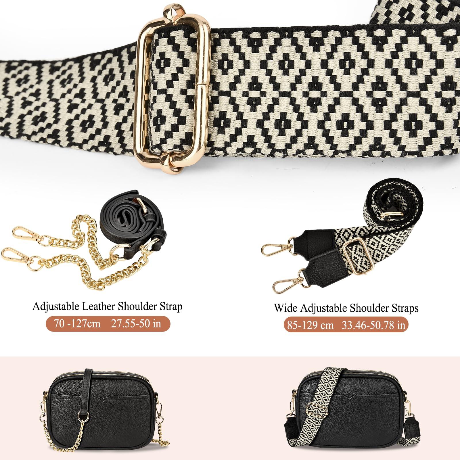 Only-bags.store Kleine Umhängetasche mit 2 abnehmbaren Riemen  