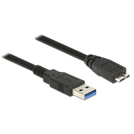 DeLock  85076 cavo USB 5 m USB 3.2 Gen 1 (3.1 Gen 1) USB A Micro-USB B Nero 