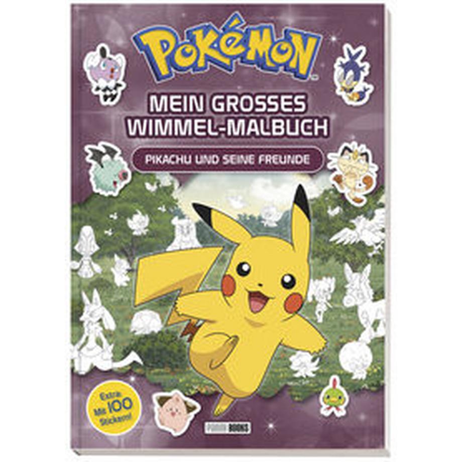 Panini  Pokémon: Mein großes Wimmel-Malbuch - Pikachu und seine Freunde 