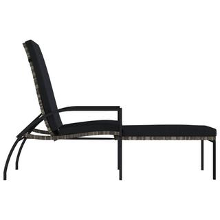 VidaXL Chaise longue rotin synthétique  