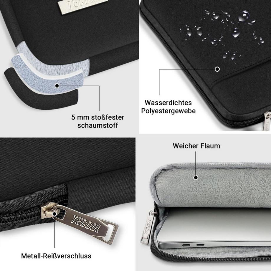 Only-bags.store Laptop Hülle für Lenovo Thinkpad Ideapad HP Acer Dell Notebook Chromebook MacBook Air M2 2023  