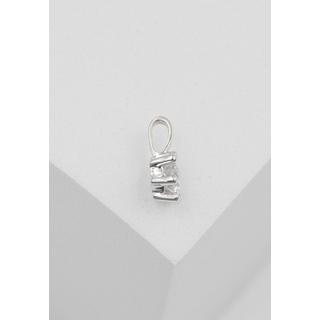 MUAU Schmuck  Pendentif solitaire 6 poignées en or blanc 750 diamant 0,25ct. 9x7mm 