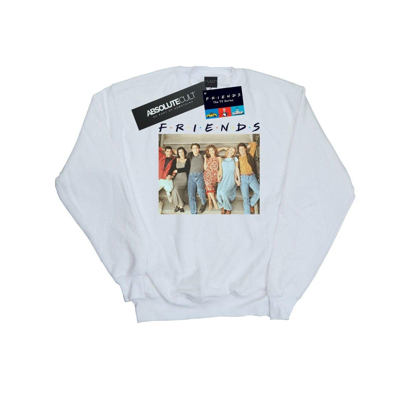 Image of Group Photo Stairs Sweatshirt Damen Weiss M