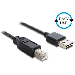 DeLock  3m USB 2.0 A - B m/m cavo USB USB A USB B Nero 