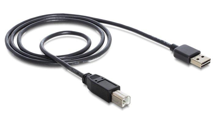 DeLock  3m USB 2.0 A - B m/m cavo USB USB A USB B Nero 