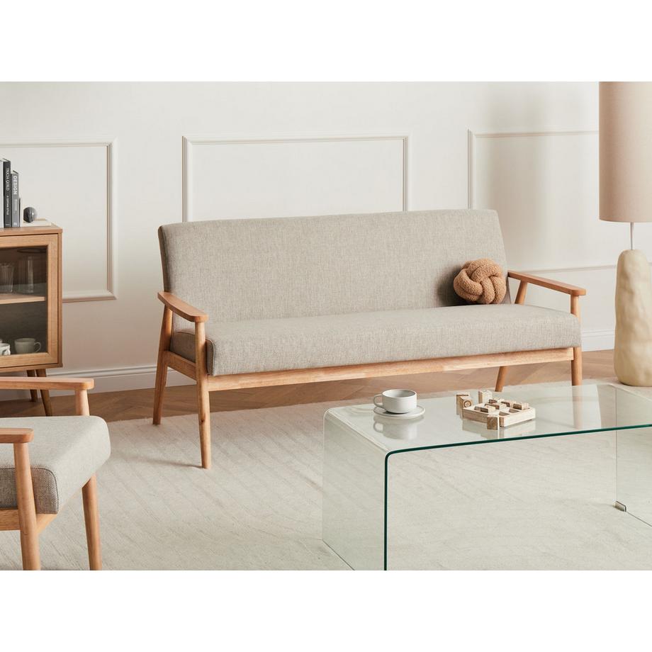 Beliani 3 Sitzer Sofa aus Stoff  ESRUM  