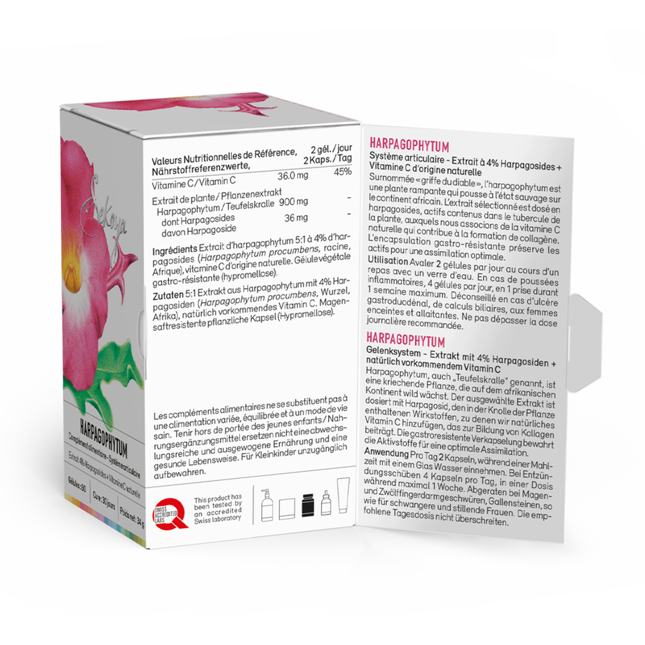 Sekoya Swiss  Harpagophytum (Griffe du diable) | Contre l’arthrose 