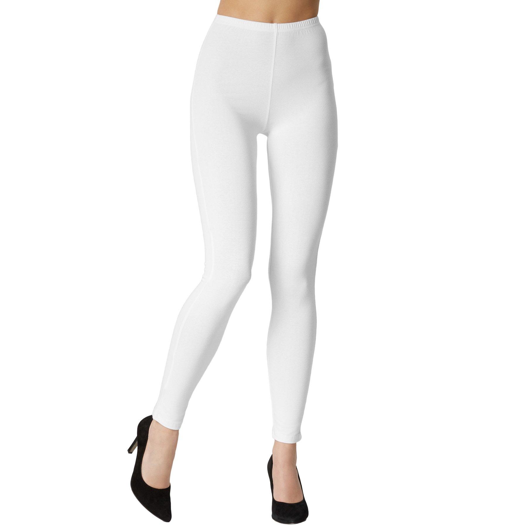 Image of Leggings Frauen Damen Weiss XXL