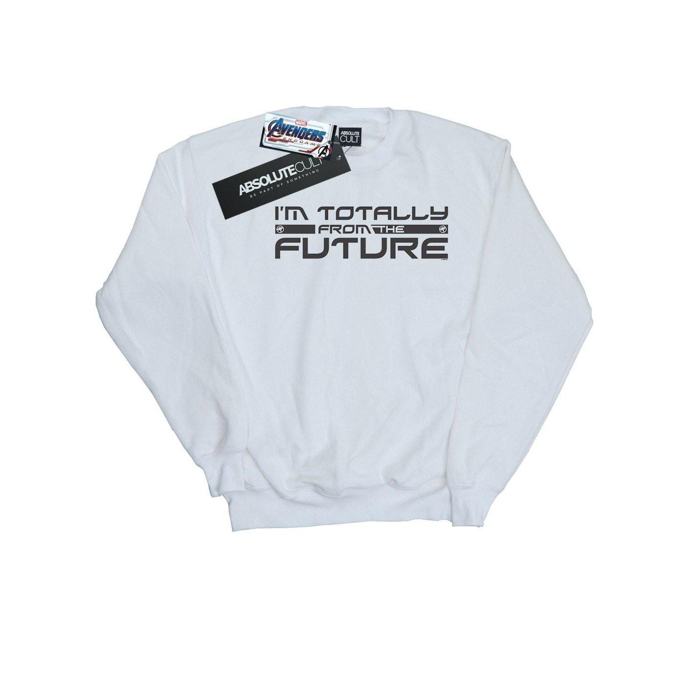 Image of Avengers Endgame Totally From The Future Sweatshirt Damen Weiss XXL