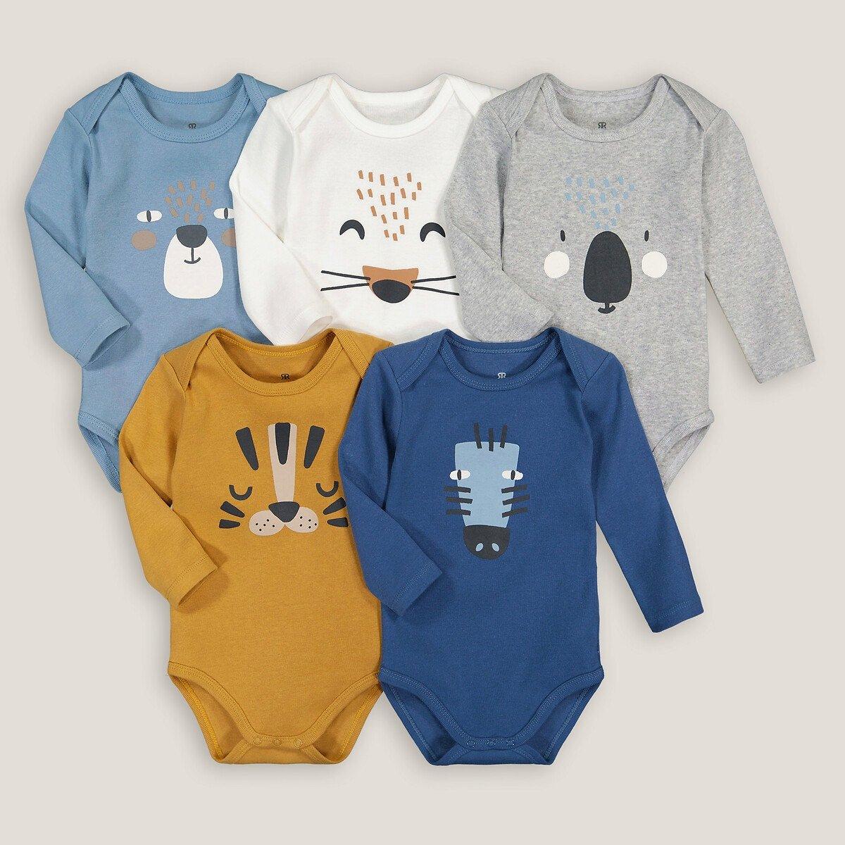 Image of 5er-pack Bodys Unisex Blau 0-3M