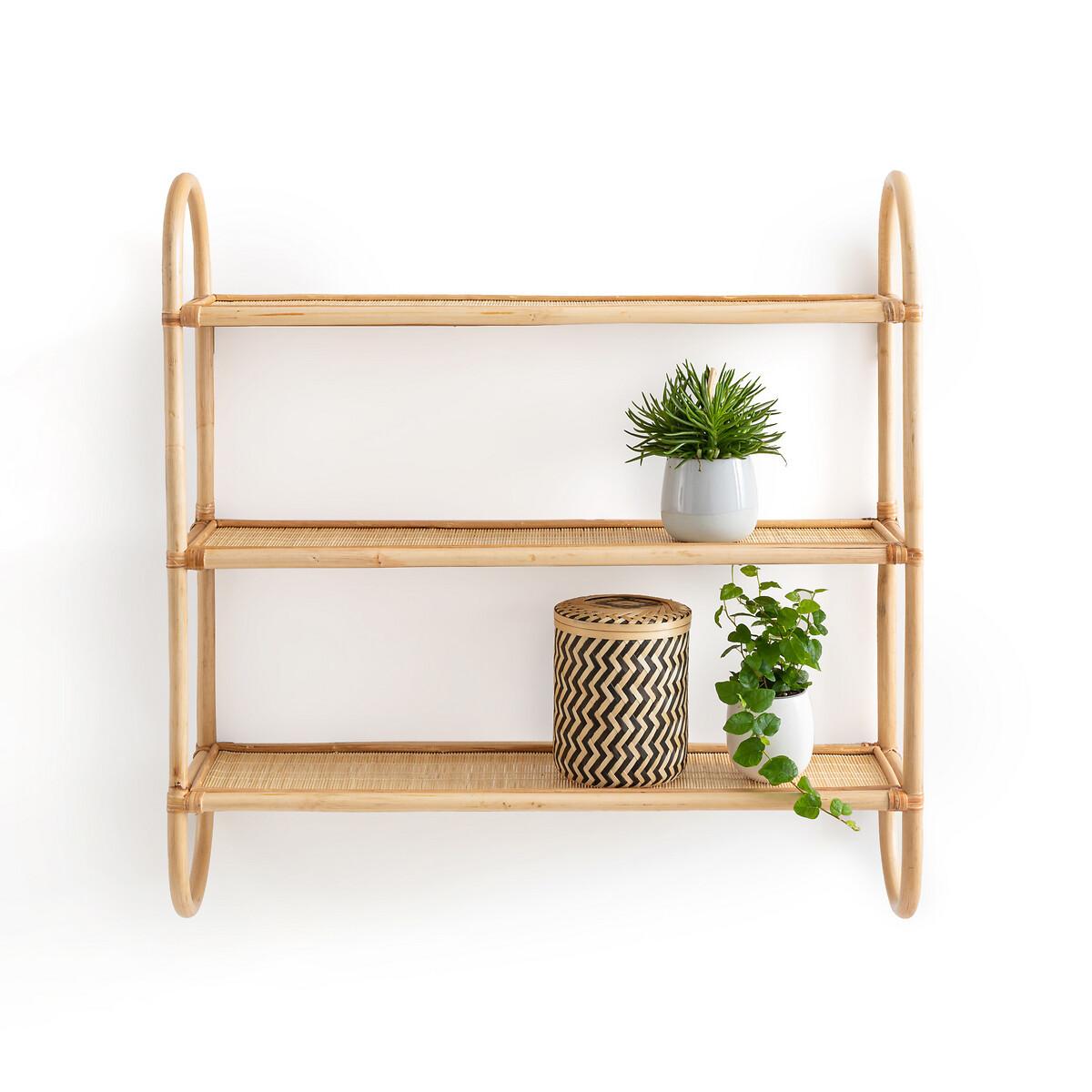 La Redoute Intérieurs Etagère murale triple en rotin L60 cm  