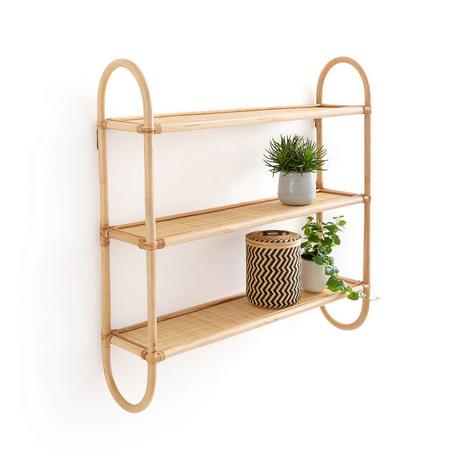 La Redoute Intérieurs Etagère murale triple en rotin L60 cm  