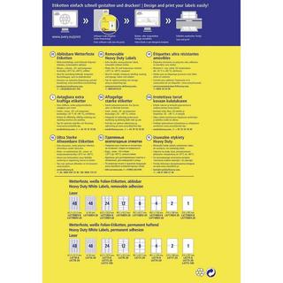 Avery-Zweckform Avery Zweckform Wetterfeste Etiketten, ablösbar, 99.1 x 42.3 mm, 20 Bogen/240 Etiketten  