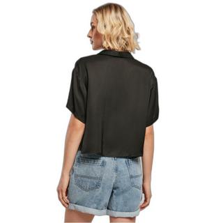 URBAN CLASSICS Chemise à Manches Courtes Viscose Satin Resort  