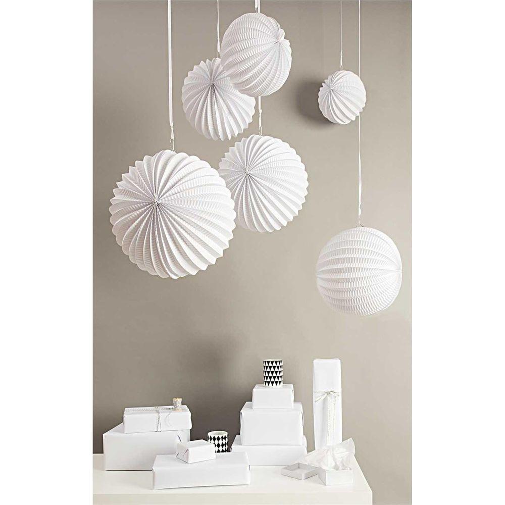 RICO-Design  Lampion 3-teilig, Weiss 