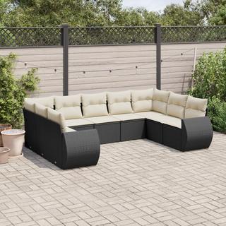 VidaXL set divano da giardino Polirattan  