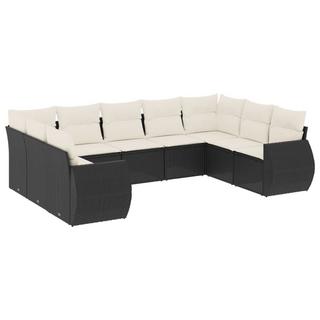 VidaXL set divano da giardino Polirattan  