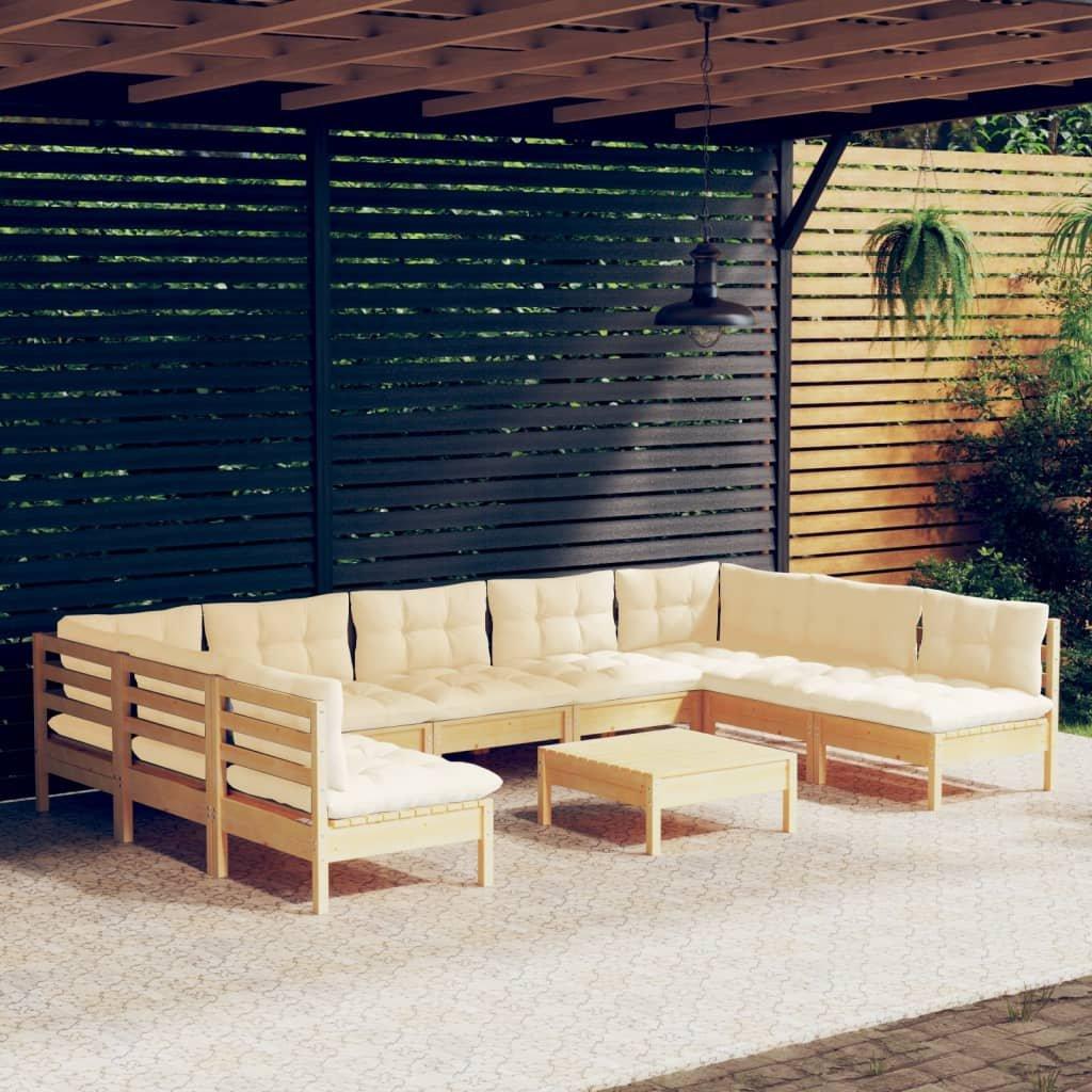 VidaXL Garten-lounge-set kiefernholz  