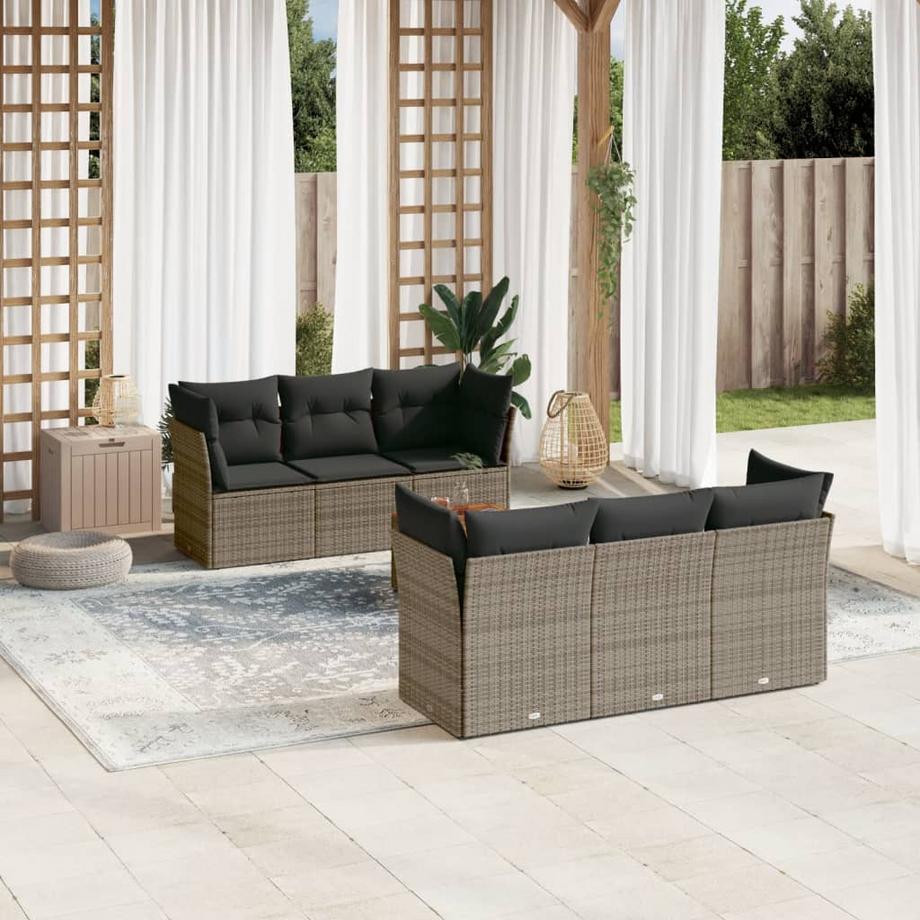 VidaXL Garten sofagarnitur poly-rattan  