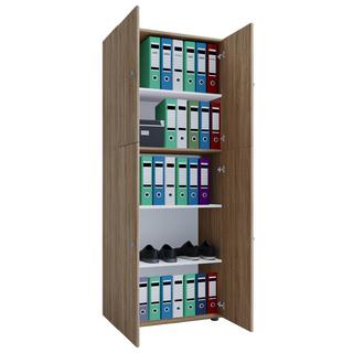 VCM Armoire de bureau Livres Classeurs Armoire de classement Meuble de bureau Armoire Lona 5 portes battantes  