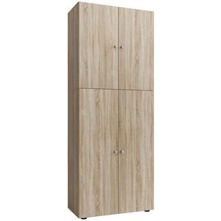 VCM Armoire de bureau Livres Classeurs Armoire de classement Meuble de bureau Armoire Lona 5 portes battantes  