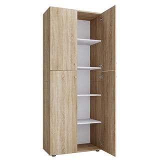 VCM Armoire de bureau Livres Classeurs Armoire de classement Meuble de bureau Armoire Lona 5 portes battantes  