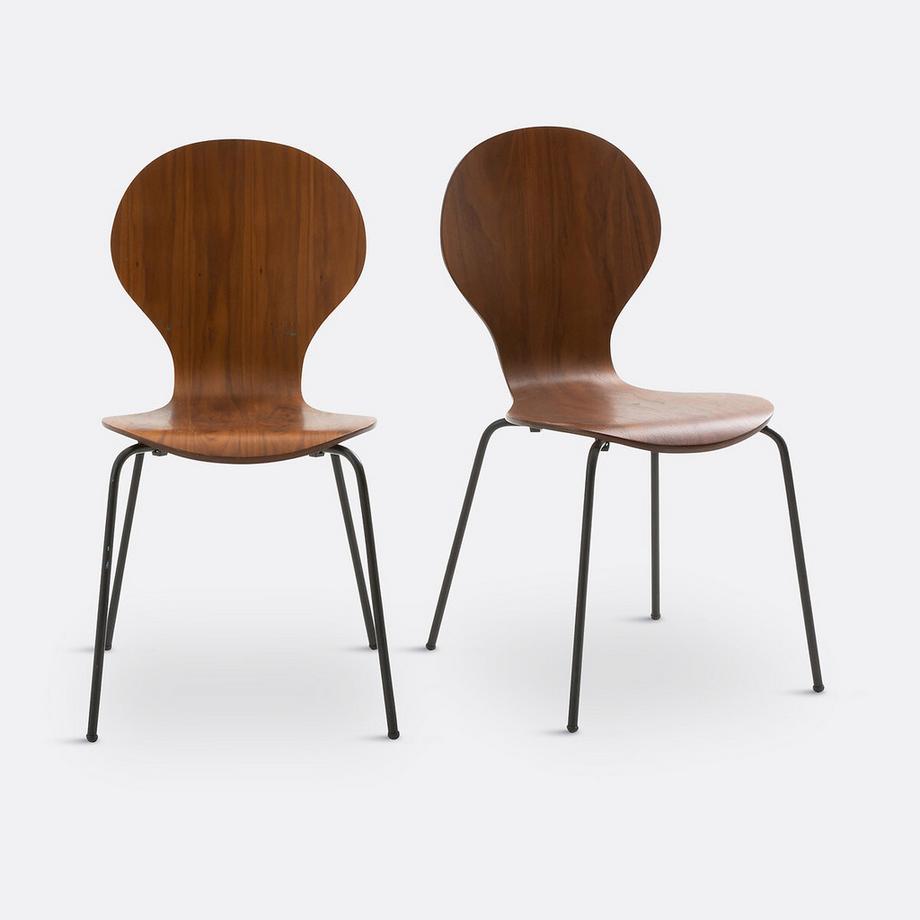 La Redoute Intérieurs 2er-Set Stapelstühle Lenon  