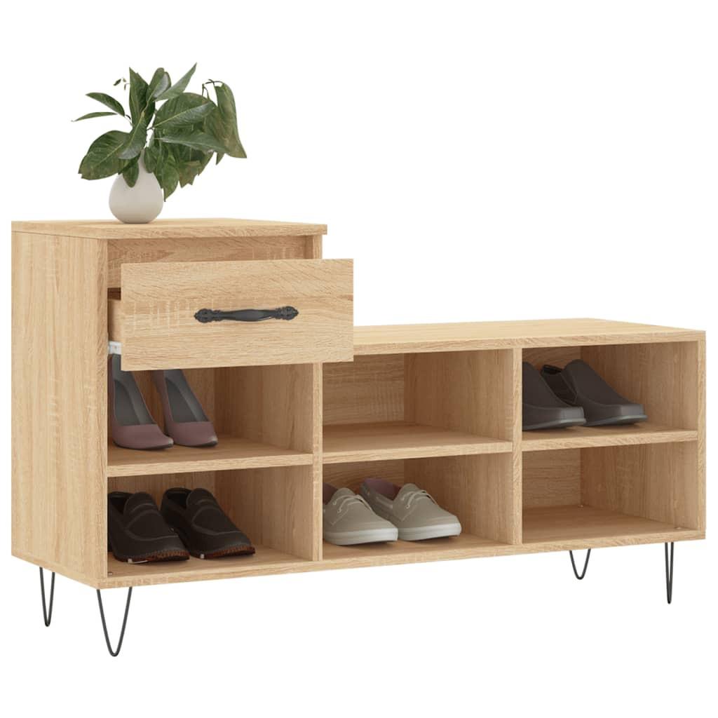 VidaXL Armoire à chaussures bois d'ingénierie  