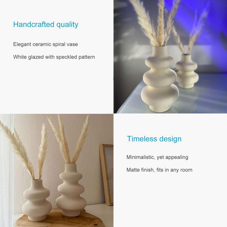 Intirilife Intirilife Vase en céramique  