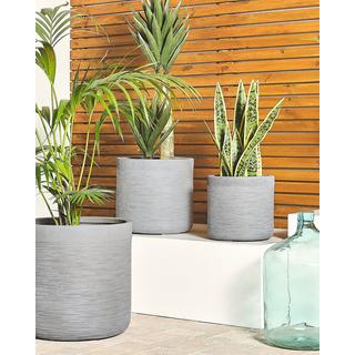 Beliani Cache-pot en Fibre d'argile Traditionnel SAMOS  