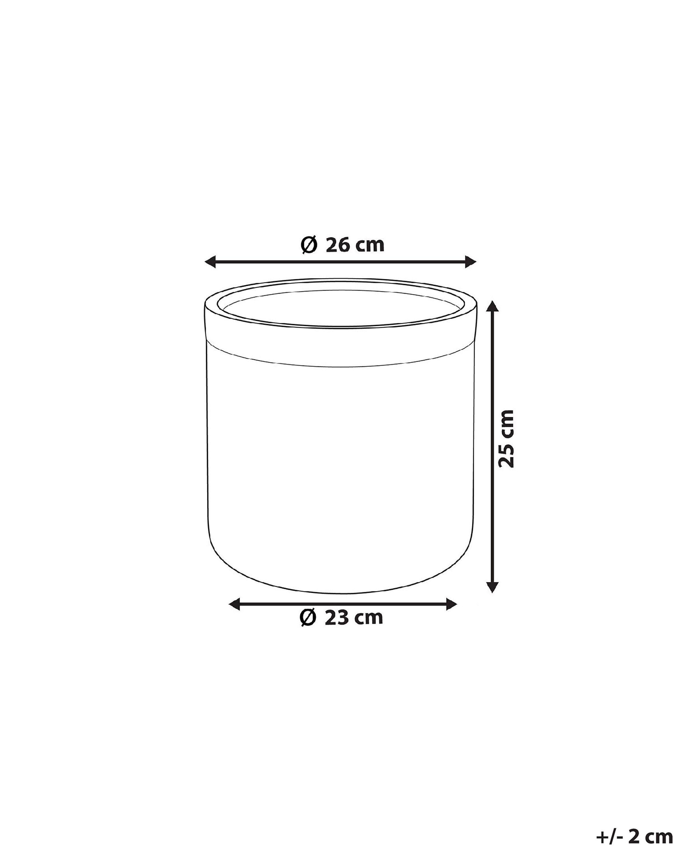 Beliani Cache-pot en Fibre d'argile Traditionnel SAMOS  