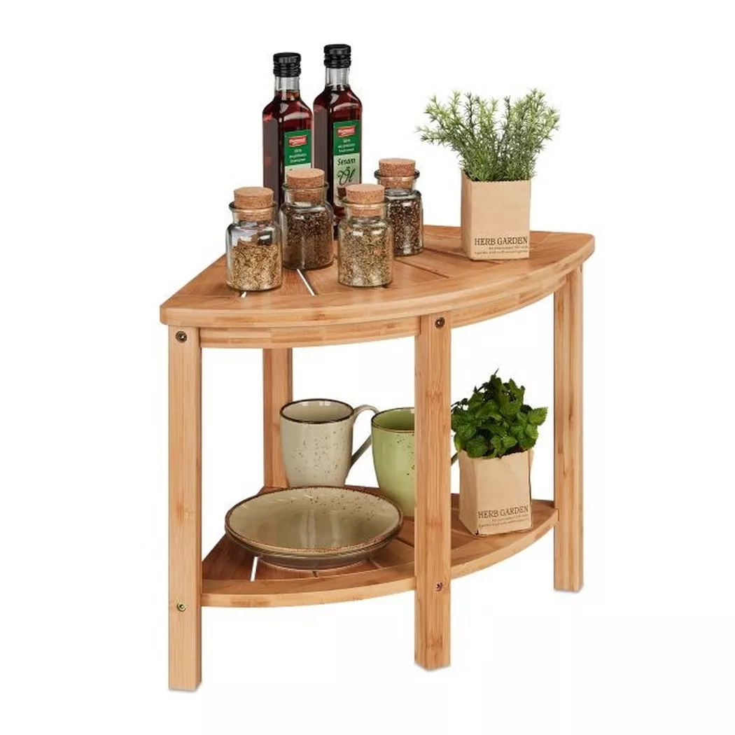 B2X - Bambus-Eckregal für die Küche, 42cm